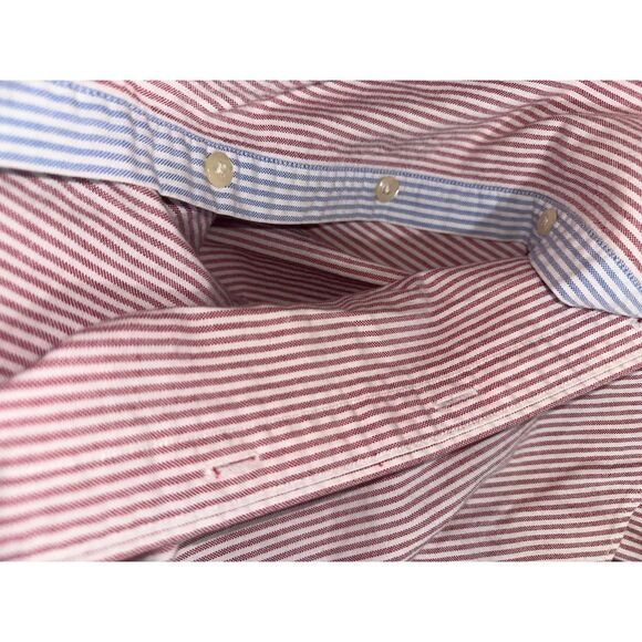 Vintage 90s Tommy Hilfiger Striped Oxford‎ Women's Seersucker Button Up Sz 6 - Picture 13 of 13